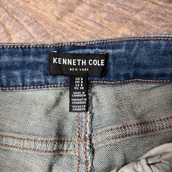 Kenneth Cole Button Fly High Rise Denim Jeans Size 8 - Picture 8 of 9